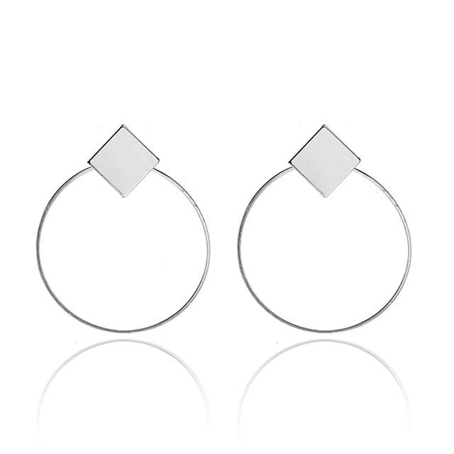 Boucles d'oreilles de déclaration de mode 2019 grandes boucles d'oreilles géométriques pour les femmes suspendues boucles d'oreilles goutte boucle d'oreille bijoux modernes