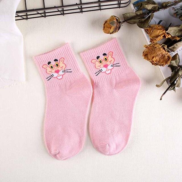 Haute qualité mignon élégant belle Kawaii dessin animé doux Harajuku coton femmes chaussettes animaux caractère décontracté chaussettes courtes chaude