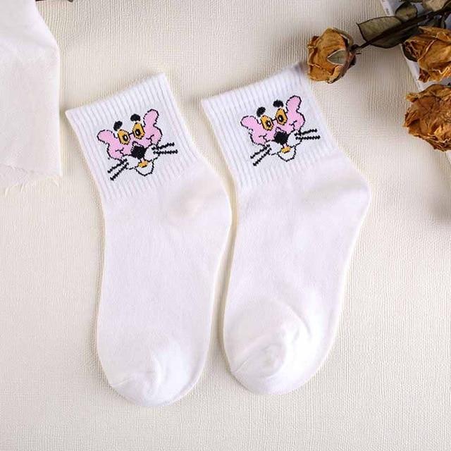 Haute qualité mignon élégant belle Kawaii dessin animé doux Harajuku coton femmes chaussettes animaux caractère décontracté chaussettes courtes chaude