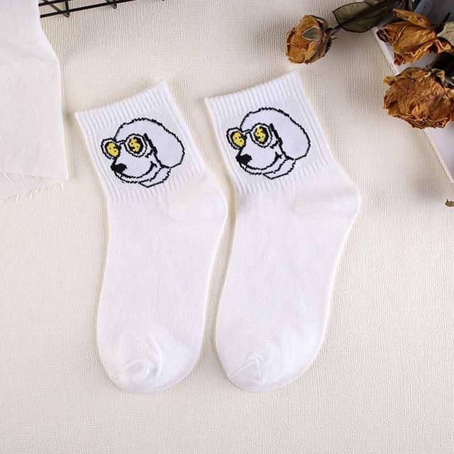 Haute qualité mignon élégant belle Kawaii dessin animé doux Harajuku coton femmes chaussettes animaux caractère décontracté chaussettes courtes chaude