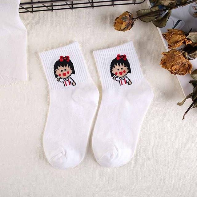 High Quality Cute Elegant Lovely Kawaii Cartoon Sweet Harajuku Cotton Women Socks Animals Character Casual Short Socks Hot