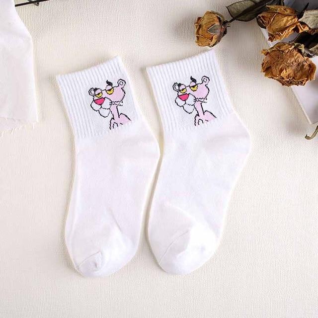 Haute qualité mignon élégant belle Kawaii dessin animé doux Harajuku coton femmes chaussettes animaux caractère décontracté chaussettes courtes chaude