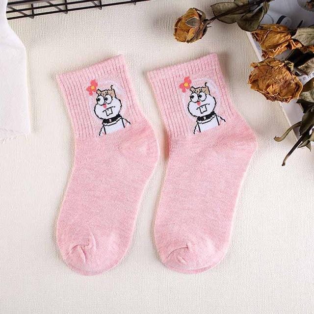 Haute qualité mignon élégant belle Kawaii dessin animé doux Harajuku coton femmes chaussettes animaux caractère décontracté chaussettes courtes chaude