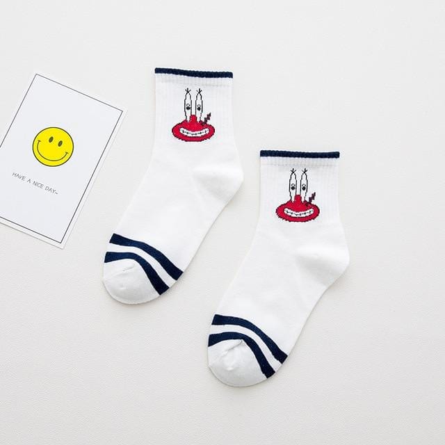 High Quality Cute Elegant Lovely Kawaii Cartoon Sweet Harajuku Cotton Women Socks Animals Character Casual Short Socks Hot