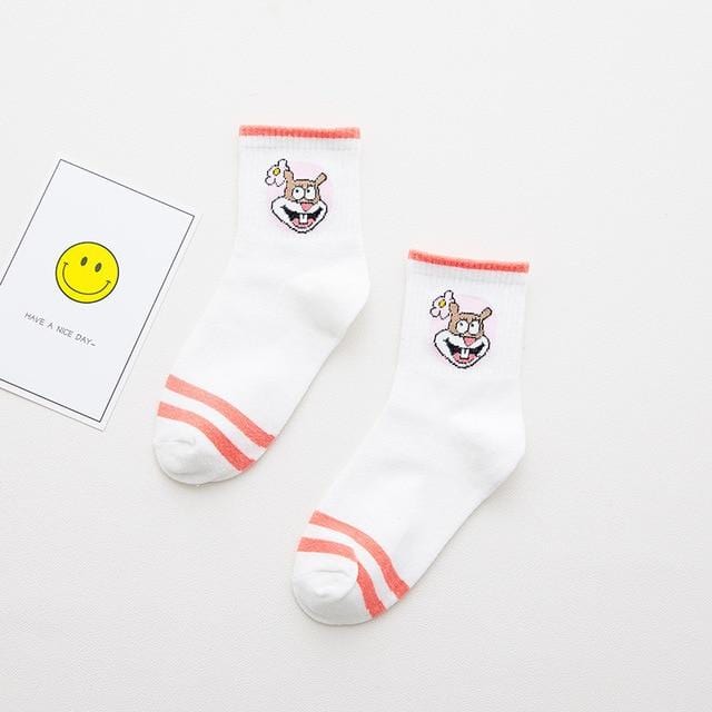 Haute qualité mignon élégant belle Kawaii dessin animé doux Harajuku coton femmes chaussettes animaux caractère décontracté chaussettes courtes chaude