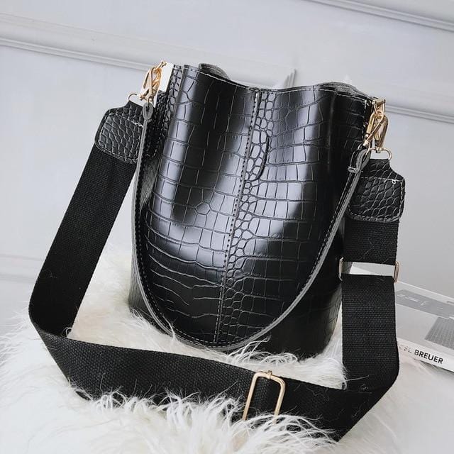 Ansloth Crocodile sac à bandoulière pour femmes sac à bandoulière marque concepteur femmes sacs de luxe en cuir PU sac seau sac à main HPS405