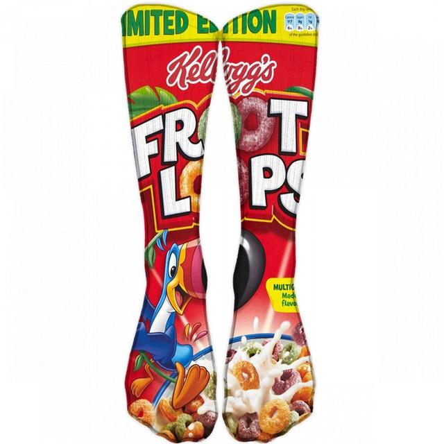 Harajuku Lustige Socken Essen Hamburg/Pizza/Sushi Gedruckt Nette Socken Mann Milch Kreative Leben Sokken Chaussette Femme 5D15