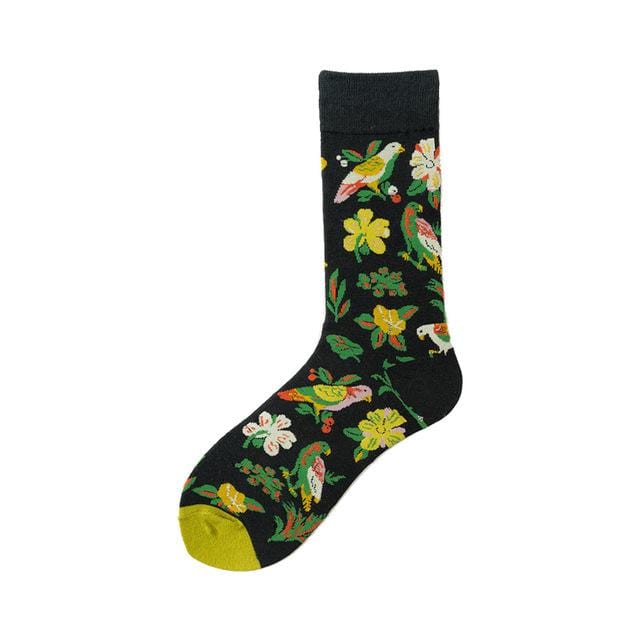 Neuheit Happy Funny Männer Grafik Socken gekämmte Baumwolle Omelette Frosch Crazy Burger Lachs Mais Avocado Vogel Fisch Socke Weihnachtsgeschenk