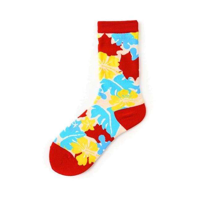 Neuheit Happy Funny Männer Grafik Socken gekämmte Baumwolle Omelette Frosch Crazy Burger Lachs Mais Avocado Vogel Fisch Socke Weihnachtsgeschenk