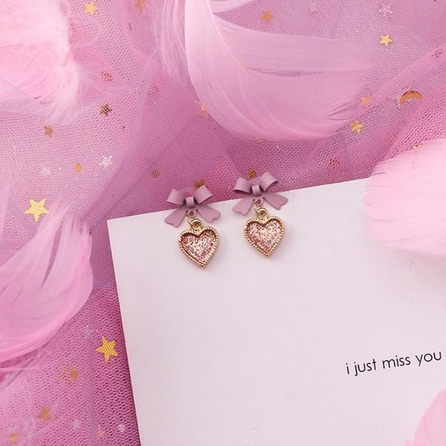 2019 boucles d'oreilles <span>rose</span> fleur coréenne douce géométrique boucle d'oreille simulé perle pendientes mujer pour les femmes gland oreille bijoux brincos