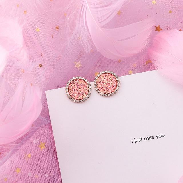 2019 boucles d'oreilles <span>rose</span> fleur coréenne douce géométrique boucle d'oreille simulé perle pendientes mujer pour les femmes gland oreille bijoux brincos