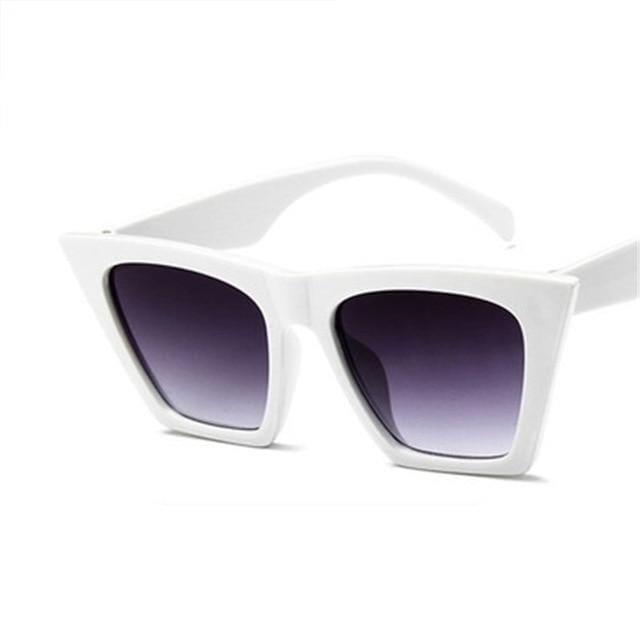 2019 nouvelle marque lunettes de soleil lunettes carrées yeux de chat personnalisés lunettes de soleil colorées tendance lunettes de soleil polyvalentes uv400 rideau