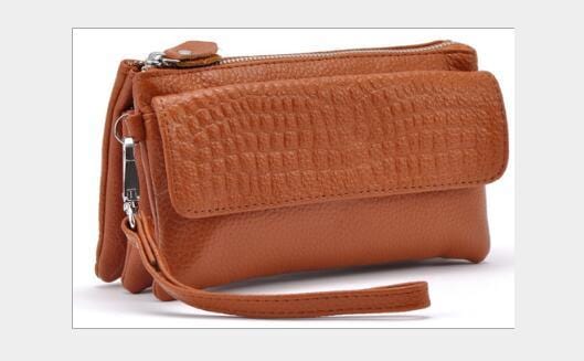 Genuine Leather Clutch Women Long Wallets Women Money Purse Large Capacity Clutch Coin Purse Ladies Wallet Phone Purse Cartera