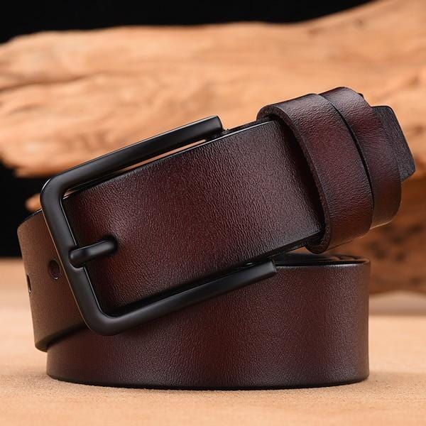 DWTS cow genuine leather luxury strap male belts for men new fashion classice vintage pin buckle leather belt male belt men