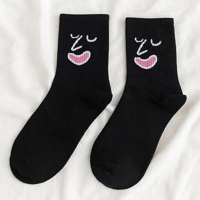 Unisex Surprise Mid Herrensocken Harajuku Bunte lustige Socken Herren 100 Baumwolle 1 Paar Kawaii Größe 35-42