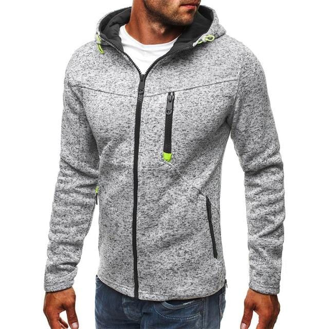 Manoswe hommes sport tenue décontracté fermeture éclair COPINE mode marée Jacquard sweats à capuche polaire veste automne sweats automne hiver manteau