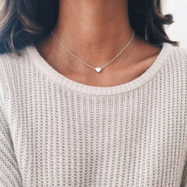 Collier ras du cou bohème pour femmes, lune, étoile, cœur en cristal, pendentif sur le cou, bijoux cadeau