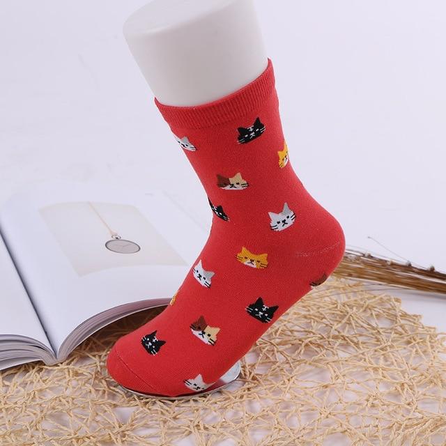 Jeseca 2019 Herbst Frauen Socken Cartoon Tier Nette Katze Socke für Mädchen Winter Dicke Warme Baumwolle Socke für Damen Weihnachten geschenke