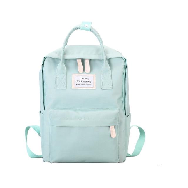 Women Canvas Backpacks Candy Color Waterproof School Bags for Teenagers Girls Big Cute Laptop Backpack Patchwork Kawaii Backpack