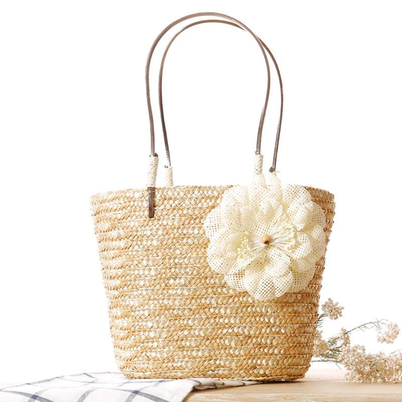 Natural Straw Bags for Women Summer Rattan Bag Handmade Woven Beach Shoulder Bags Frame Casual Tote Messenger Crossbody Bags