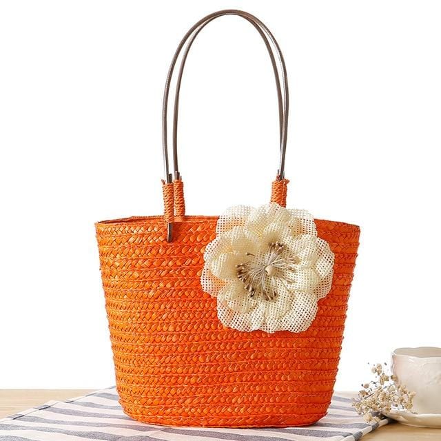 Natural Straw Bags for Women Summer Rattan Bag Handmade Woven Beach Shoulder Bags Frame Casual Tote Messenger Crossbody Bags