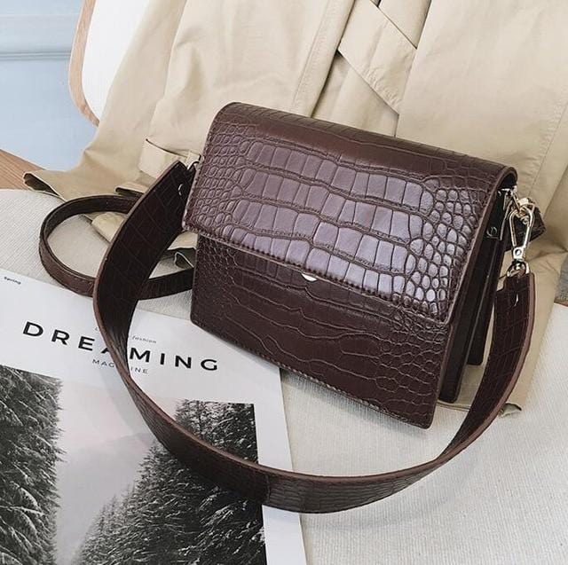 Sac à main de luxe en cuir PU pour femmes, sac à épaule motif Crocodile de bonne qualité, nouvelle collection 2020