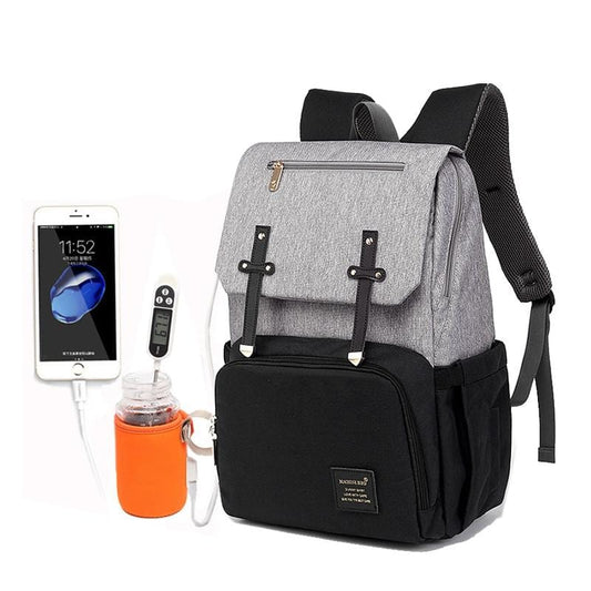 2019 sac à couches maman papa sac à dos bébé poussette sac étanche Oxford sac à main soins infirmiers sac à couches Kits USB support Rechargeable