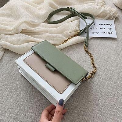 Mini Leather Crossbody Bags For Women 2020 Green Chain Shoulder Messenger Bag Lady Travel Purses and Handbags Cross Body Bag