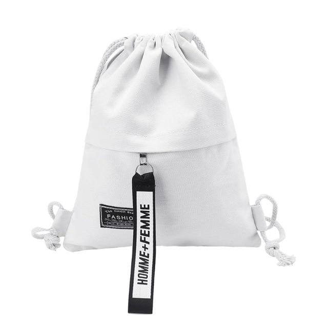 2020 Hot Selling Pouch Canvas Bag School Sport Gym Drawstring Bag Cinch Sack Canvas Storage Pack Rucksack Backpack