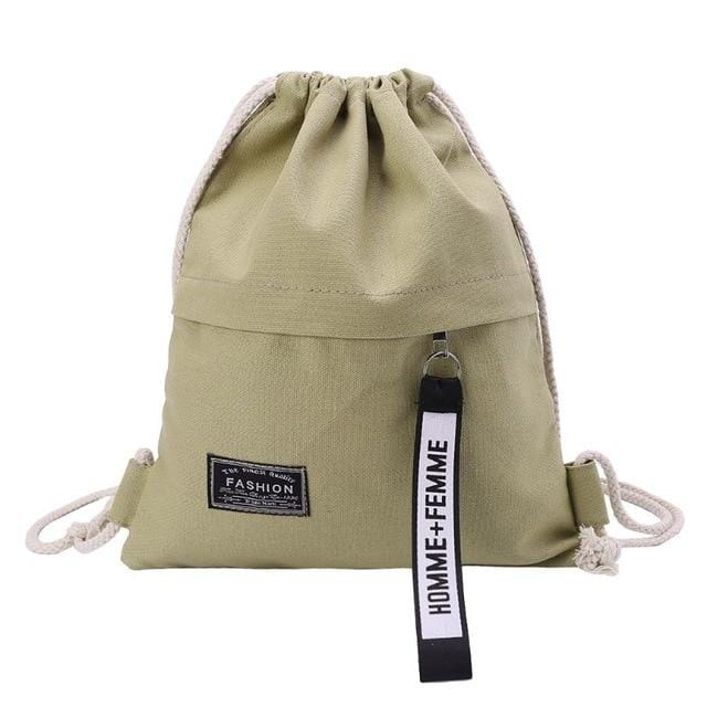 2020 Hot Selling Pouch Canvas Bag School Sport Gym Drawstring Bag Cinch Sack Canvas Storage Pack Rucksack Backpack