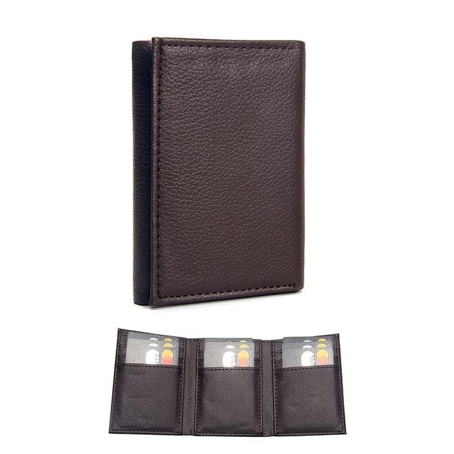 Casual Men's Wallets Leather Solid Luxury Wallet Men Pu Leather Slim Bifold Short Purses Credit Card Holder Business Male Purse