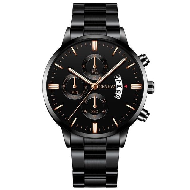 2020 Fashion Trend Men's Stainless Steel Watch Luxury Calendar Quartz Watch Men's Business Casual Watch