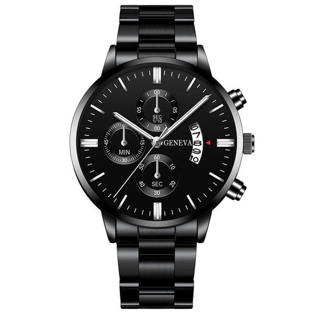 2020 Fashion Trend Men's Stainless Steel Watch Luxury Calendar Quartz Watch Men's Business Casual Watch