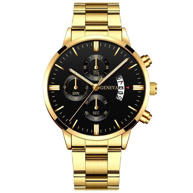 2020 Fashion Trend Men's Stainless Steel Watch Luxury Calendar Quartz Watch Men's Business Casual Watch