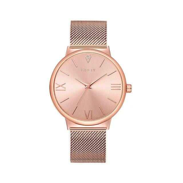 GAIETY Fashion Brand 4pcs/Set Dress Women Rose Gold Watches Luxury Ladies Wrist Watch Female Quartz Clock Bracelet reloj mujer