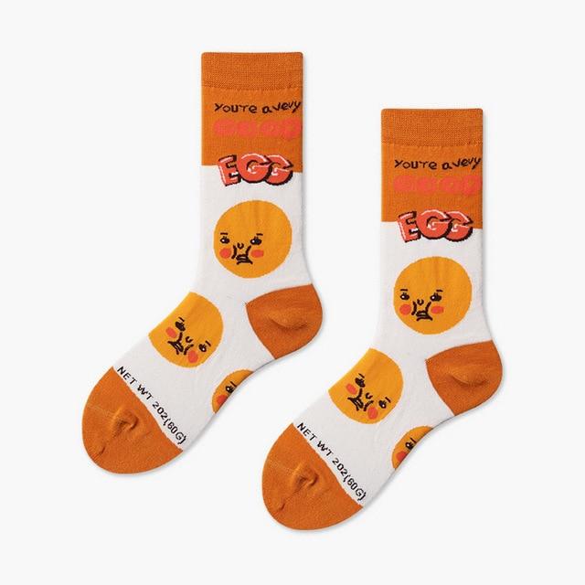 Couples Outdoor Skateboard Sox Autumn/Winter Creative Abstract Art Harajuku Hip Hop Streets Tide Sock Colorful Happy Funny Socks