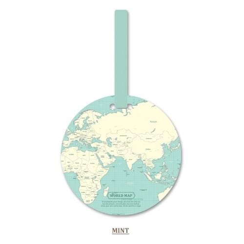 Fashion Map Luggage Tag Women Travel Accessories Silica Gel Suitcase ID Address Holder Baggage Boarding Tag Portable Label Bag