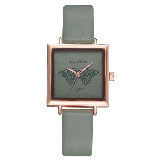 Dropshiping New Top Brand Square Women Bracelet Watch Contracted Leather Crystal WristWatches Women Dress Ladies Quartz Clock