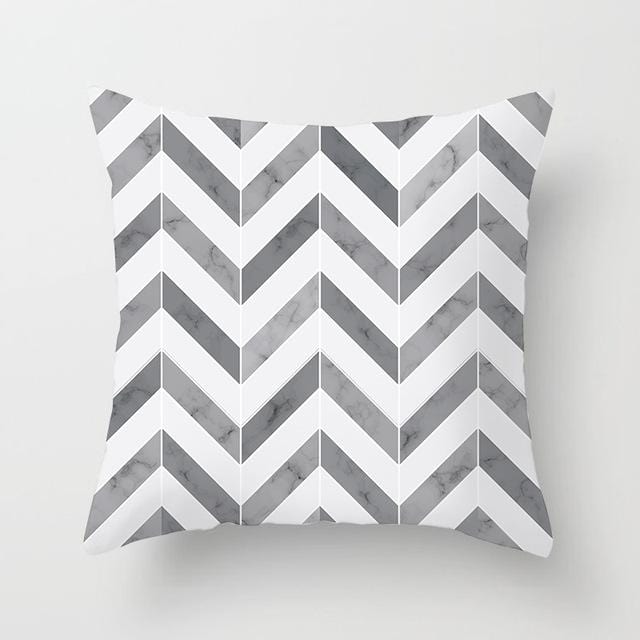 Buy 5 Get 1 Free Black and White Geometric Abstract Decorative Pillowcases Polyester Throw Pillow Case Geometric Pillowcase