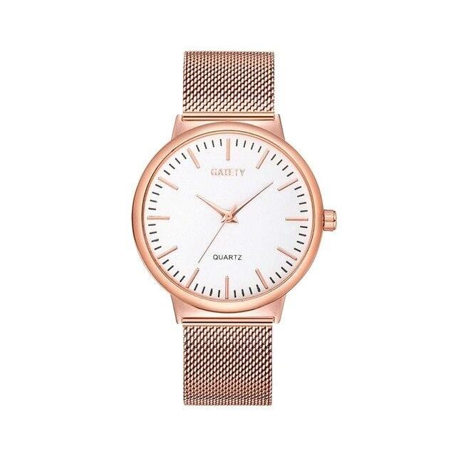 GAIETY Fashion Brand 4pcs/Set Dress Women Rose Gold Watches Luxury Ladies Wrist Watch Female Quartz Clock Bracelet reloj mujer