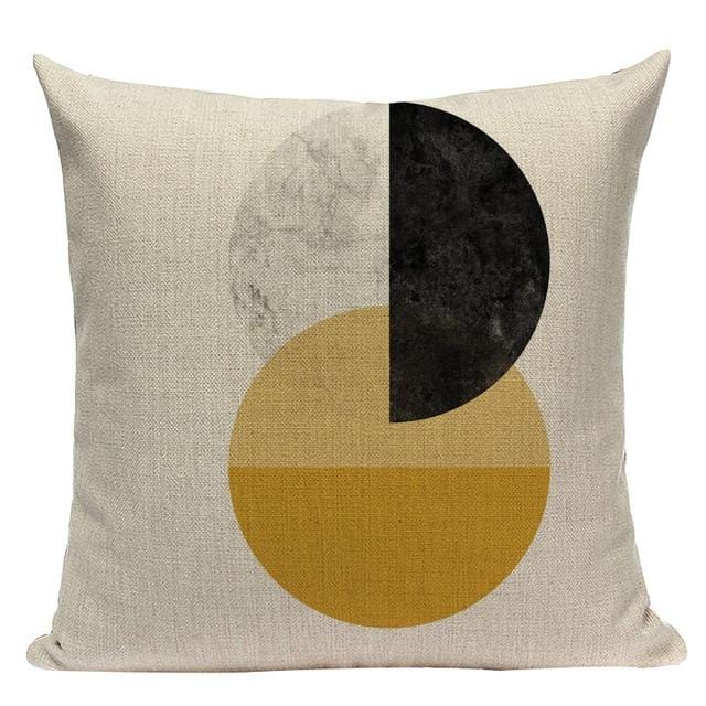 Custom Throw Pillow Covers Geometric Cushion Cover Nordic Decoration Home High Quality Yellow Deer Pillow Case For Pillow