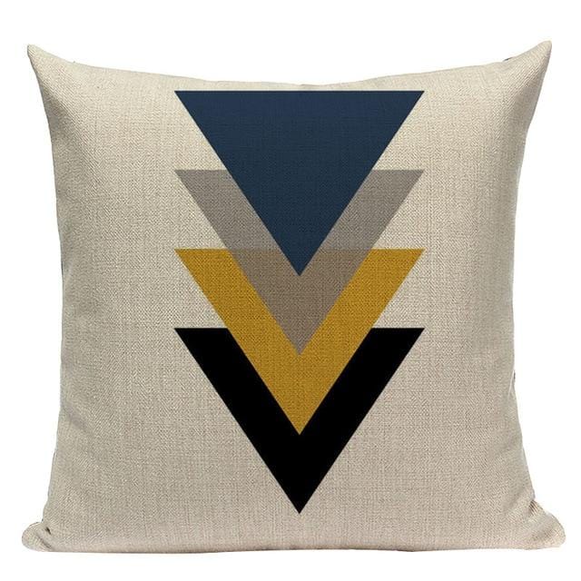 Custom Throw Pillow Covers Geometric Cushion Cover Nordic Decoration Home High Quality Yellow Deer Pillow Case For Pillow