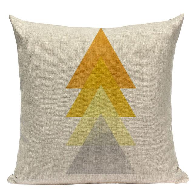 Custom Throw Pillow Covers Geometric Cushion Cover Nordic Decoration Home High Quality Yellow Deer Pillow Case For Pillow