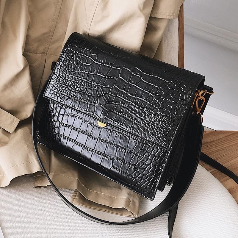 Mode européenne Simple sac à main de créateur pour femmes 2018 nouvelle qualité en cuir PU femmes sac fourre-tout Alligator épaule sacs à bandoulière