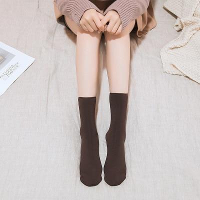 Chaussettes thermiques épaisses en laine et cachemire pour femme, bottes de neige sans couture en velours, pour dormir au sol, pour l'hiver