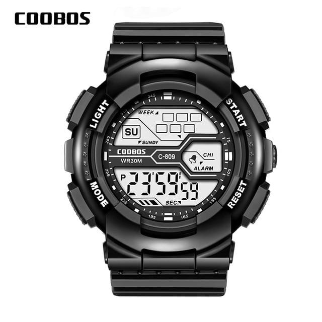 Tendance hommes sport montre numérique militaire étanche hommes montres LED lumineux montre-bracelet mâle décontracté caoutchouc montre reloj hombre