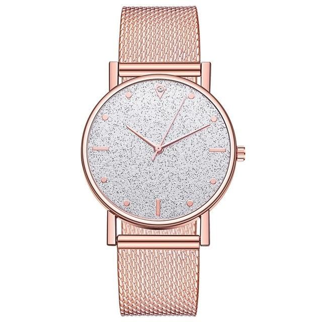 Horloge Vrouwen Dress Roestvrij Stalen Band Analoge Quartz Horloge Fashion Luxe Dames Golden Rose Gouden Horloge Klok Analoge