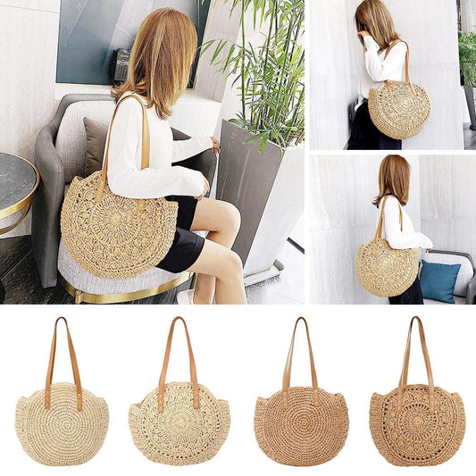 2020 beach straw bag bohemian summer rattan handbag new fashion travel ladies handbag shoulder bag bolsos de mimbres paja