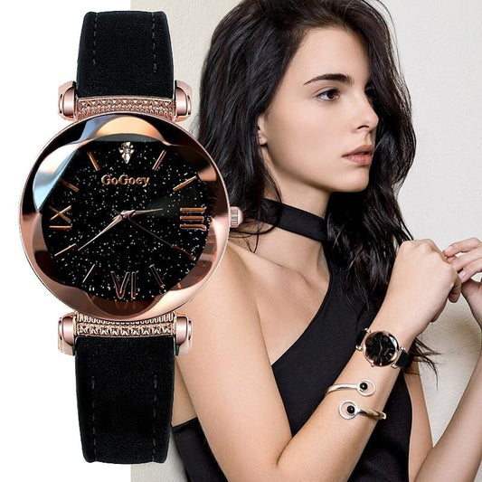 Gogoey femmes montres 2019 luxe dames montre ciel étoilé montres pour femmes mode bayan kol saati diamant Reloj Mujer 2019