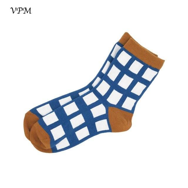 VPM – chaussettes en coton pour femmes, décontractées, mignonnes, Design Streetwear, drôle, Alien, cochon, chien, chat, imprimé spatial, cadeau pour filles